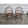 Image 1 : 2 Vintage Sack Back Windsor Wooden Chairs