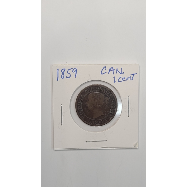 1859 Canadian Bronze Large Cent