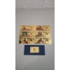 Image 1 : (6) Scrooge McDuck Characters 24K Gold Foil Banknotes Set w/ COA