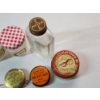 Image 6 : Lot of Assorted Small Collectibles: Jars, Advertising Tape Measures, Thimbles