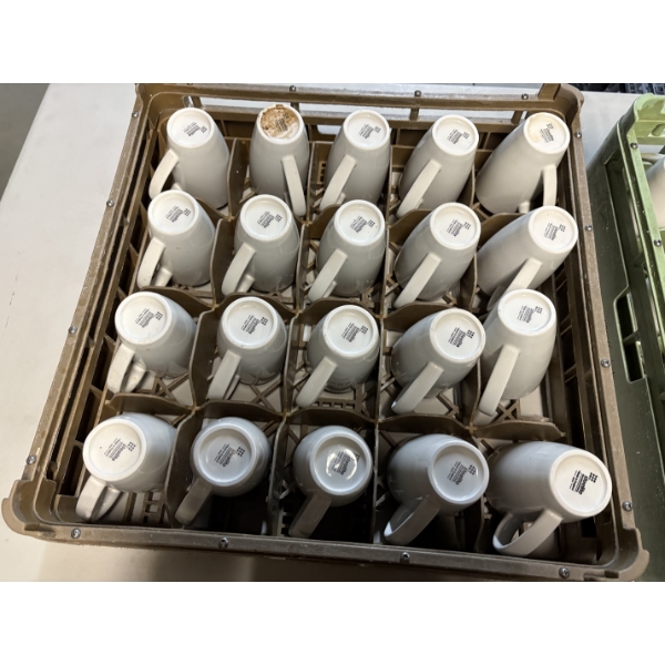 Coffee Mugs in Cup Holder Crate - 20 Total Steelite International - Made in England - 2022 Cups