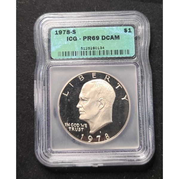 ICG 1978-S PR69 DCAM Eisenhower Dollar