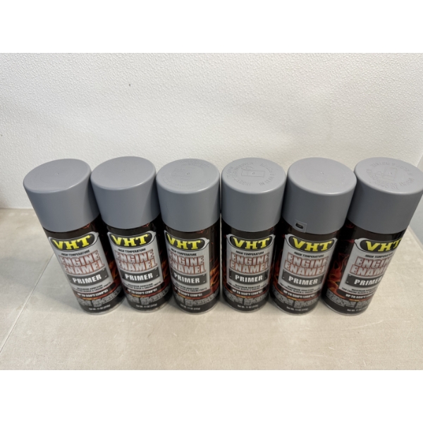 6 Cans Of VHT Engine Enamel Primer - Brand New Cans
