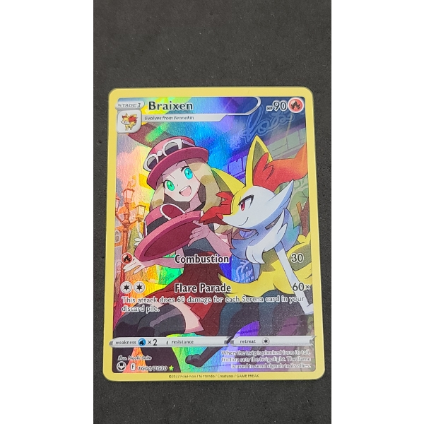 2022 Silver Tempest Braixen TG01/TG30 Holo Rare Pokémon Trading Card
