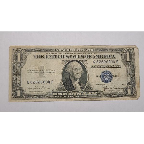 United States Series 1935 D $1 Silver Certificate With Clark And Snyder Signatures