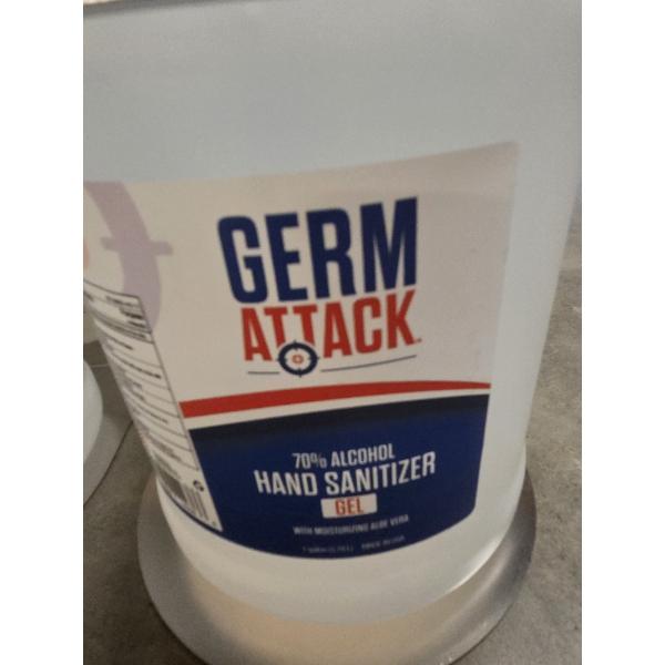 New! Two Gallons Gel Hand Sanitizer With Pump Tops And Wall Mounts