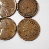 Image 5 : Four U.S. Cents: 1954 & 1928 Wheat / 1891 & 1907 Indian 