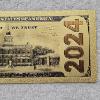 Image 6 : Donald Trump 2024 "One Million Dollars" Gold Foil Novelty Banknote FV: $0