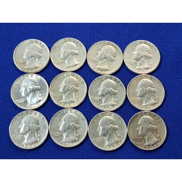$3.00 Face Value of Assorted U.S. 90% Silver Quarters