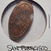 Image 4 : Four Rolled Penny Souvenir Coins From San Francisco Including Alcatraz Island & Fisherman's Wharf