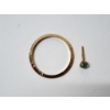 Image 7 : Yellow Gold Rolex Watch Bezel and Single Yellow Gold Earring - Both Test as 14K Gold - TW: 2.8g