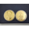 Image 3 : 2 - United States Liberty 1886 Commemorative Proof Coins - 24K Gold Layered w/ Swarovski Crystal