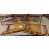 Image 5 : Lot Of 5 Smaller size Wooden Folding Chairs All In Excellent Condition