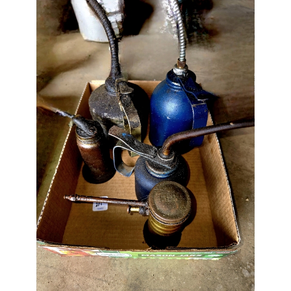 Assorted Oil Cans - Some Antique
