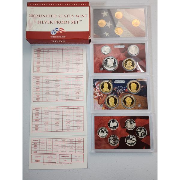2009 United States Mint Silver Proof Set in Original Packaging With CoA