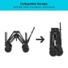 Image 2 : BLACK+DECKER 3 in 1 Collapsible Storage Cart, Utility Wagon, Hand Truck, Black (BDST3IN1CTFF)