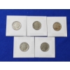 Image 4 : Lot of 5 Buffalo Nickels: Years 1937, 1936, 1935, 1936, 1936