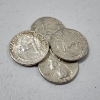 Image 1 : Four Assorted United States 90% Silver Quarters ~ $1.00 Face Value 