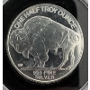 Image 2 : United States Buffalo Silver Round- One Half Troy Ounce .999 Fine Silver - Incredible Condition! 