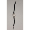Image 3 : 14K White Gold Lady Hamilton Wind Up Wrist Watch With 10K Gold Filled Clasp - Weight: 9.3g