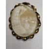 Image 2 : Two Vintage Hand-Carved Shell Cameo Brooches