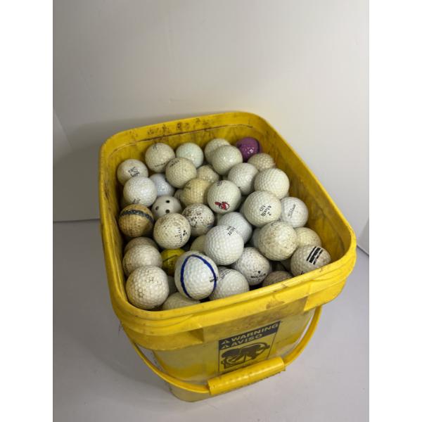 Huge Bucket of Golf Balls - Includes Indians - Top-Flite - Balata LD+10 - Pinnacle - Titleist