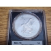 Image 4 : 2021-W PCGS SP70 Burnished Silver Eagle T-2 - Damstra Signed - 1 oz .999 Fine Silver 