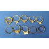Image 2 : Assorted Gold COLORED Fashion Rings - See Photos For Sizing