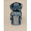 Image 2 : Adorable Degenhart Vintage Uranium Glass Dog Figurine -Willow Blue