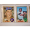 Image 5 : x10 1968 Topps Baseball Trading Cards - Excellent Condition in Card Holders