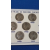 Image 3 : United States Wartime Silver Nickels 1942-P-1945-S In Monticello Pollard Display - Face Value: $0.55