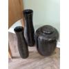Image 4 : PICKUP IN NORTHFIELD - 3 Pc Floor Vases As Shown Measuring 18" /22" & 10" x 17" - See Pics