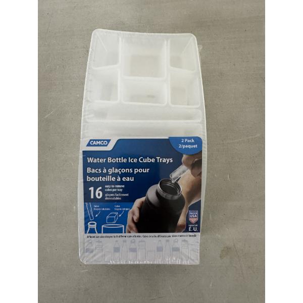 2 Pack of Water Bottle Ice Cube Trays - Makes 16 Cubes Per Tray - Brand New