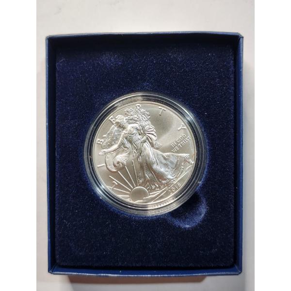 Uncirculated United States Mint 2016-W Silver 1 Oz American Eagle in Original Packaging ~30th Anniv.