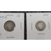 Image 1 : 1901 & 1915-S Barber 90% Silver Dimes