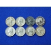 Image 1 : x8 Assorted Years 90% Silver Quarters FV: $2.00