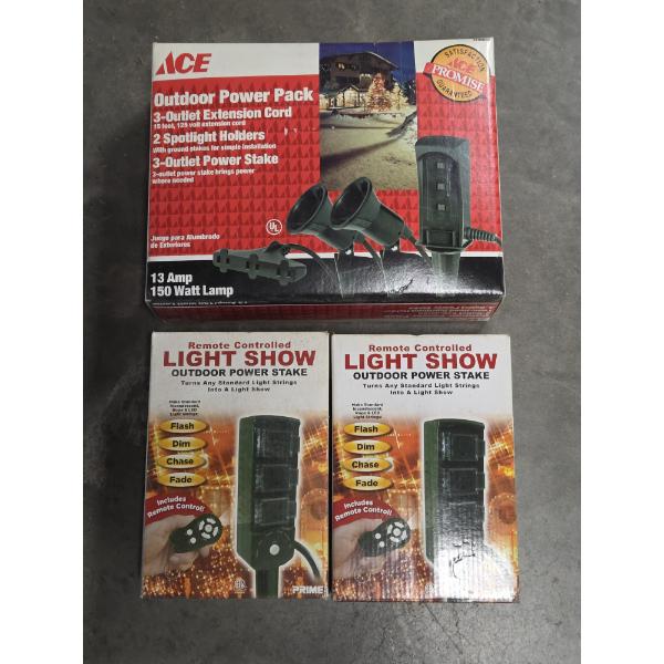 New In Boxes- Out Door Power Outlets