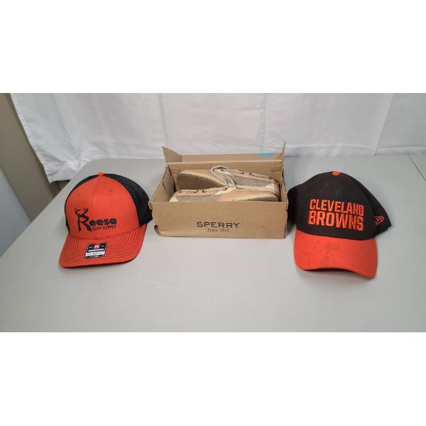 Women's 6.5W Sperry Top-Siders & Men's Hats