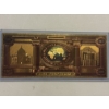 Image 2 : Christ Savior Brazil - Seven Wonders of the World .999 Gold Foil Note In Holder - Mint Condition