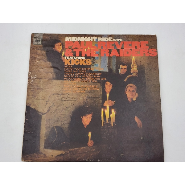 Vintage Paul Revere & The Raiders "Midnight Ride" 12" Vinyl Record