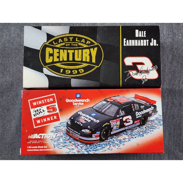 Two Officially Licensed Limited Edition NASCAR Dale Earnhardt & JR. #3 ~ 1:24 Scale Stock Cars ~ NIB