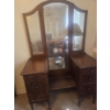 Image 1 : Antique Mirrored Dressing Table/Vanity - Dressing Table" 45x18x69"