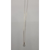 Image 3 : 14K Gold Pendant On 14K Gold Serpentine Chain - Weight: 1.4g