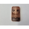 Image 1 : 1 AVDP Ounce .999 Fine Copper Bar - Walking Liberty Design - Mint Condition