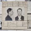 Image 2 : INTERESTING!!! Collection of 5 Antique MUGSHOT Bertillon Criminal Booking Sheets