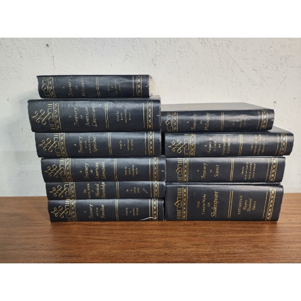 Vintage Set of Books from the Spencer Press "Treasury" Series - 10 Book Set