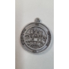 Image 6 : Jewelry Box With Assorted Necklace Pendants, Pins, Money Clips & Saint Joseph Medals