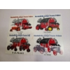 Image 1 : Old Metal Advertising Signs - Marshallville Antique Tractor Pulls - 1999 - 2002 - 2003 - 2004 - 6x8
