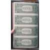Image 4 : Uncut Sheet Of Legal Tender Sequential $1 Bills In World Reserve Monetary Exchange Bankers Portfolio