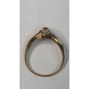 Image 5 : Women's Vintage 10K Yellow Gold Marquise-Cut Tourmaline Ring With Diamonds - Size 10 - Weight: 4.1g